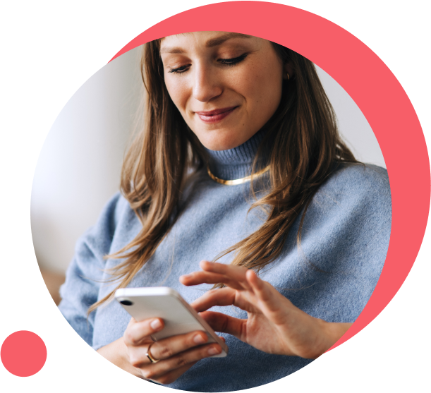 Woman booking an online appointment with a GP via her phone